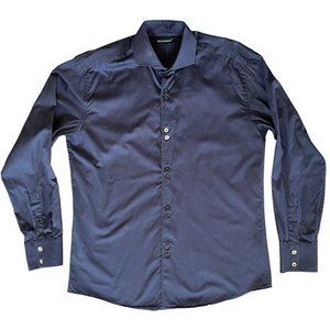 Bogosse Men’s Size 4 Large Black Flip Cuff Button Down Long Sleeve Western Stich